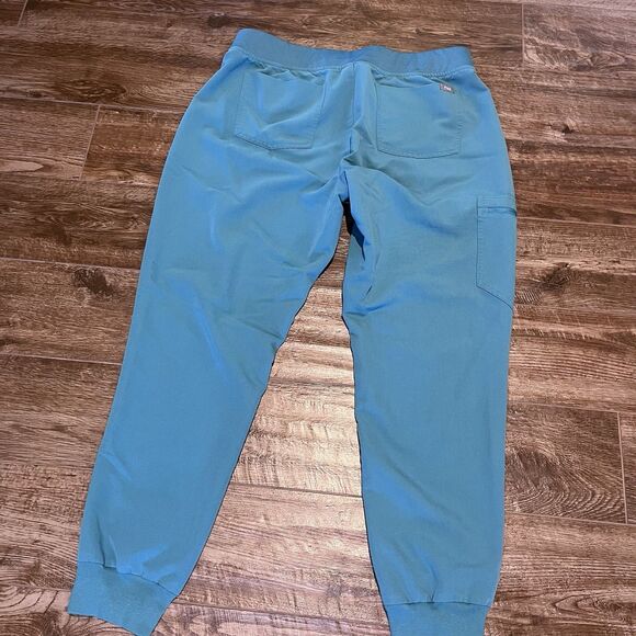 FIGS Zamora Scrub Pants Womens Size Large Blue Green Jogger W18SW2005 - Picture 12 of 14